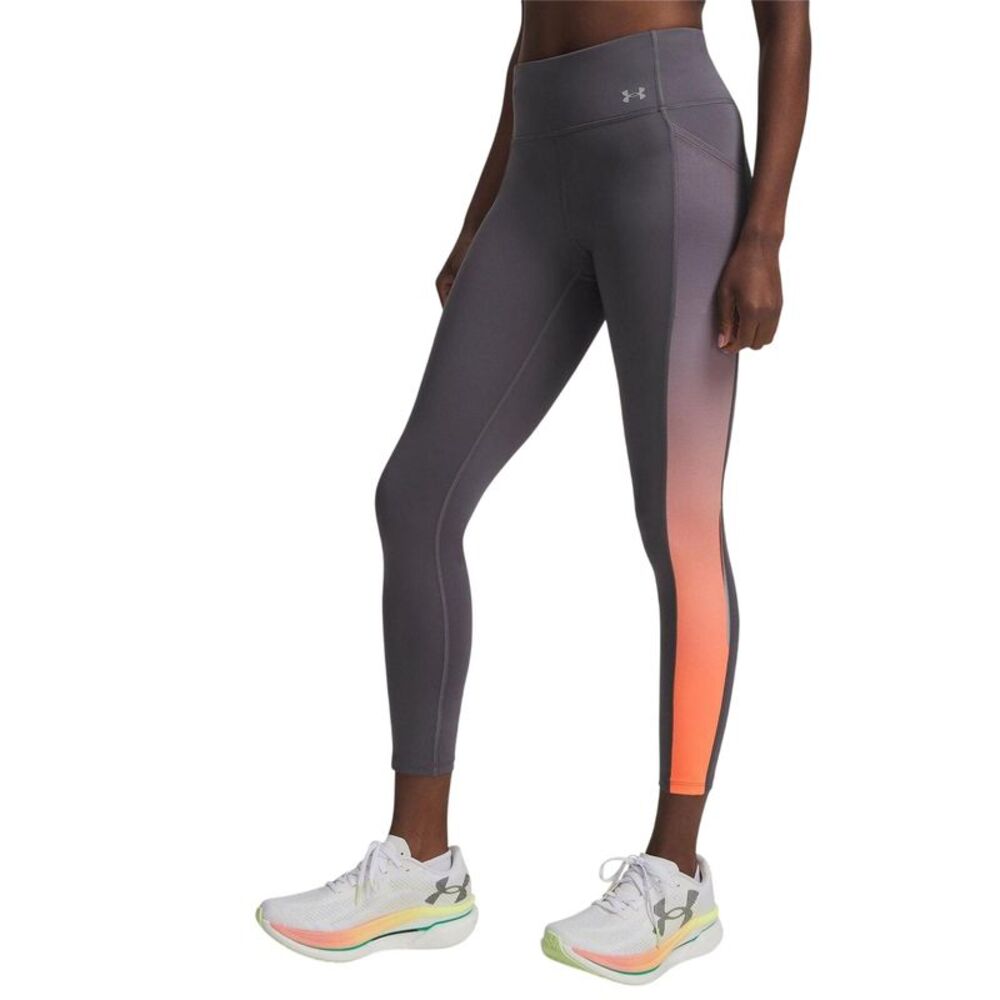 Under Armour Womens/Ladies Performance Leggings / Castle Rock/Tangerine/Reflecti